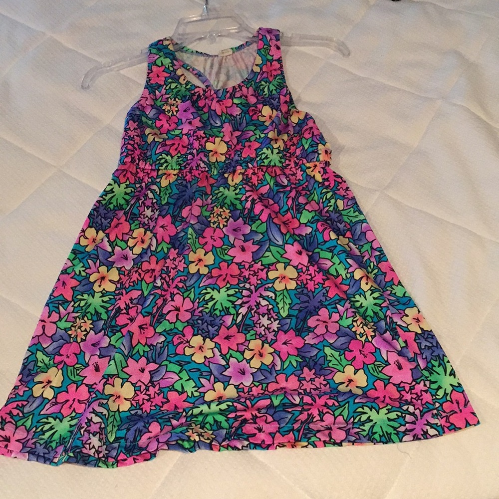 Neon flower dress